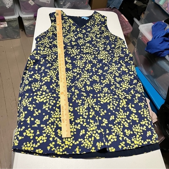 Draper James Love Circle Swing Dress Cherry Blossom Blue Yellow Plus Size 22 B - Picture 7 of 13